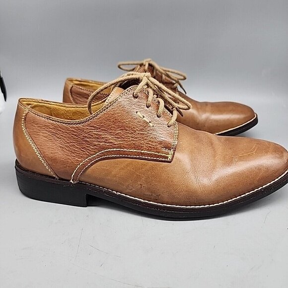 Sandro Moscoloni Mens Brown Leather Lace Dress Shoes Size 9 Comfort Soles main image 8